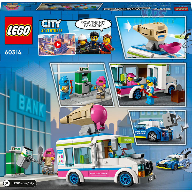 ICE CREAM TRUCK POLICE CHASE LG60314 Kids Unlimited